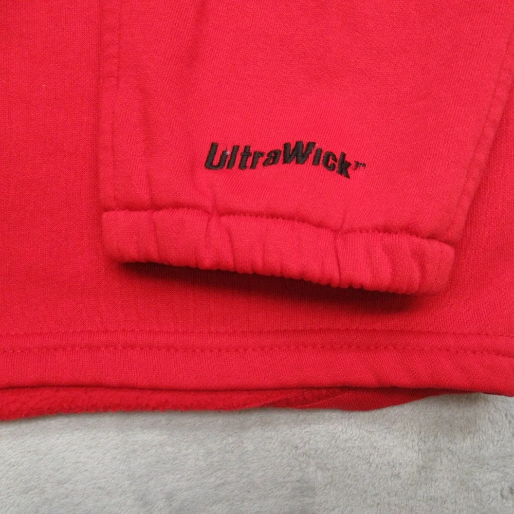 North Face Sweatshirt Men Large Red Fleece Wick 1/2 Zip Performance VTG USA Made